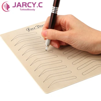 

10 Microblading Supplies Permanent Makeup Eyebrow Tattoo Eyebrow Practice Skin Eyebrow Cosmetic Training No Ink Needed 02