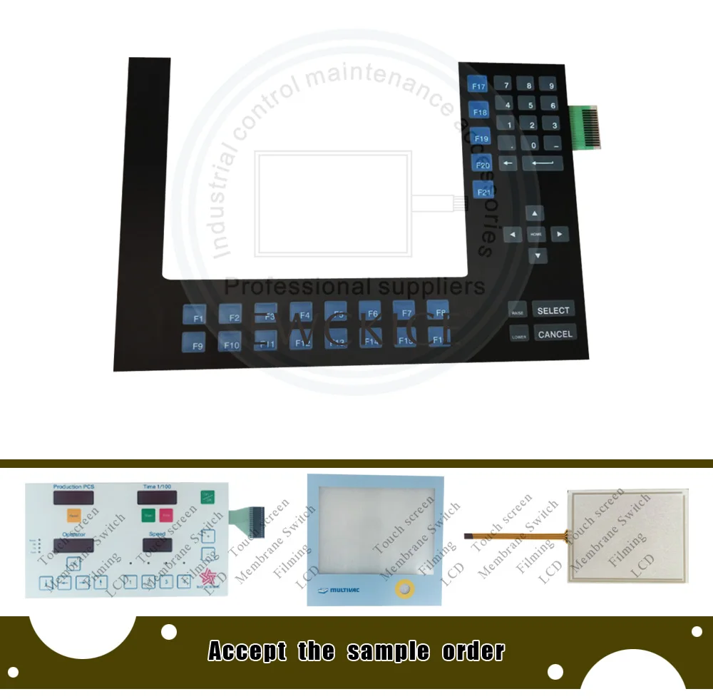 Новый PanelView 1400E 2711E-K14C15 2711E-K14C15X HMI plc Мембранная клавиатура Клавиатура