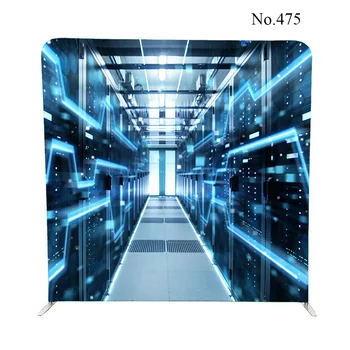 

No.475 Supercomputers with High Speed Inernet Visualization pillow case backdrop with stand
