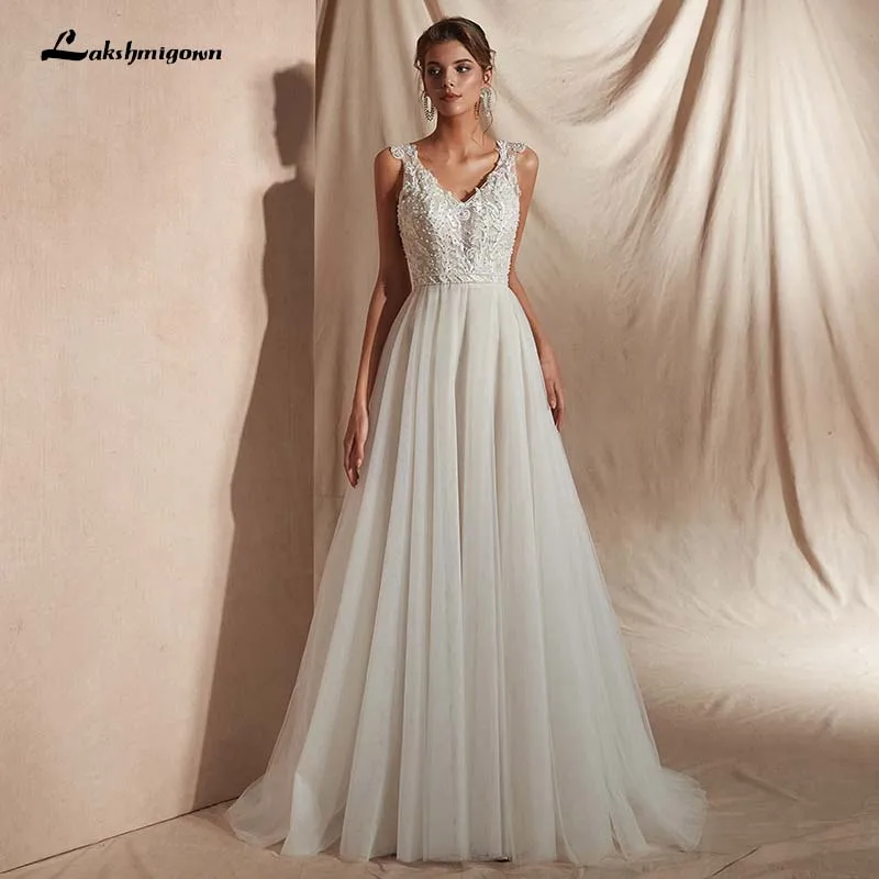 

Robe de mariee Cheap A-Line Wedding Dress Sweep/ Brush Train Bride Dress with Lace Abiti da sposa Bridal Gown