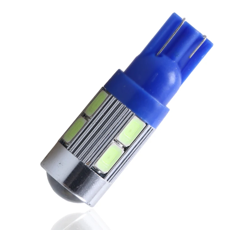 1 шт. светодиодный автомобисветильник Светодиодная лампа T10 10 SMD 5630 5730 W5W WY5W 501 12