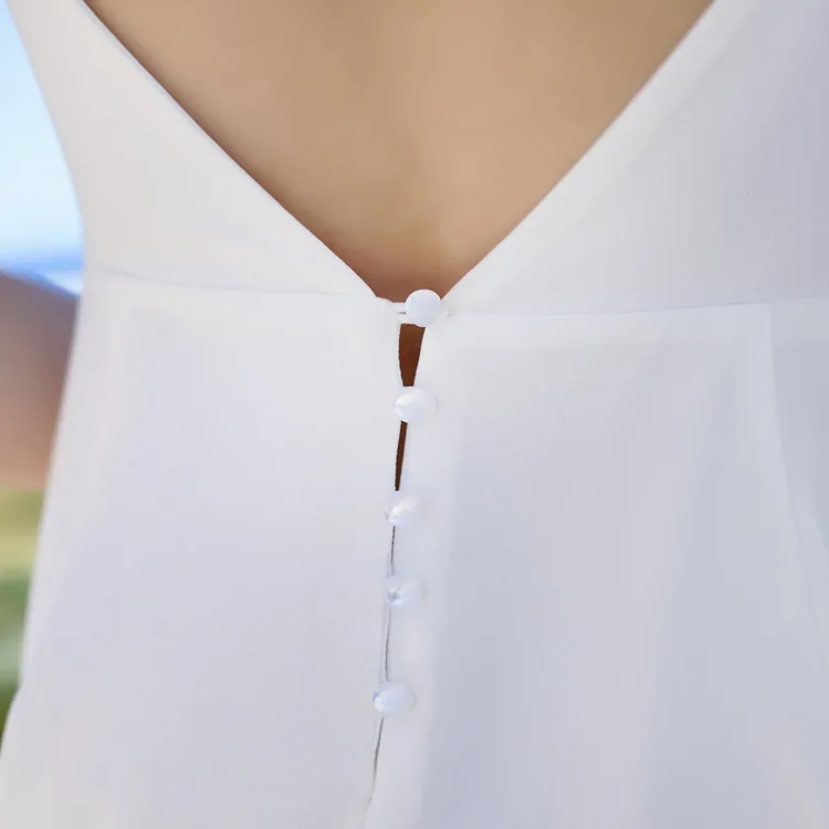 Ubei белое шифоновое сексуальное платье с бретелькой через шею, темперамент, Пляжное праздничное платье, супер фея, v-образный вырез, высокая талия, парадное платье для женщин