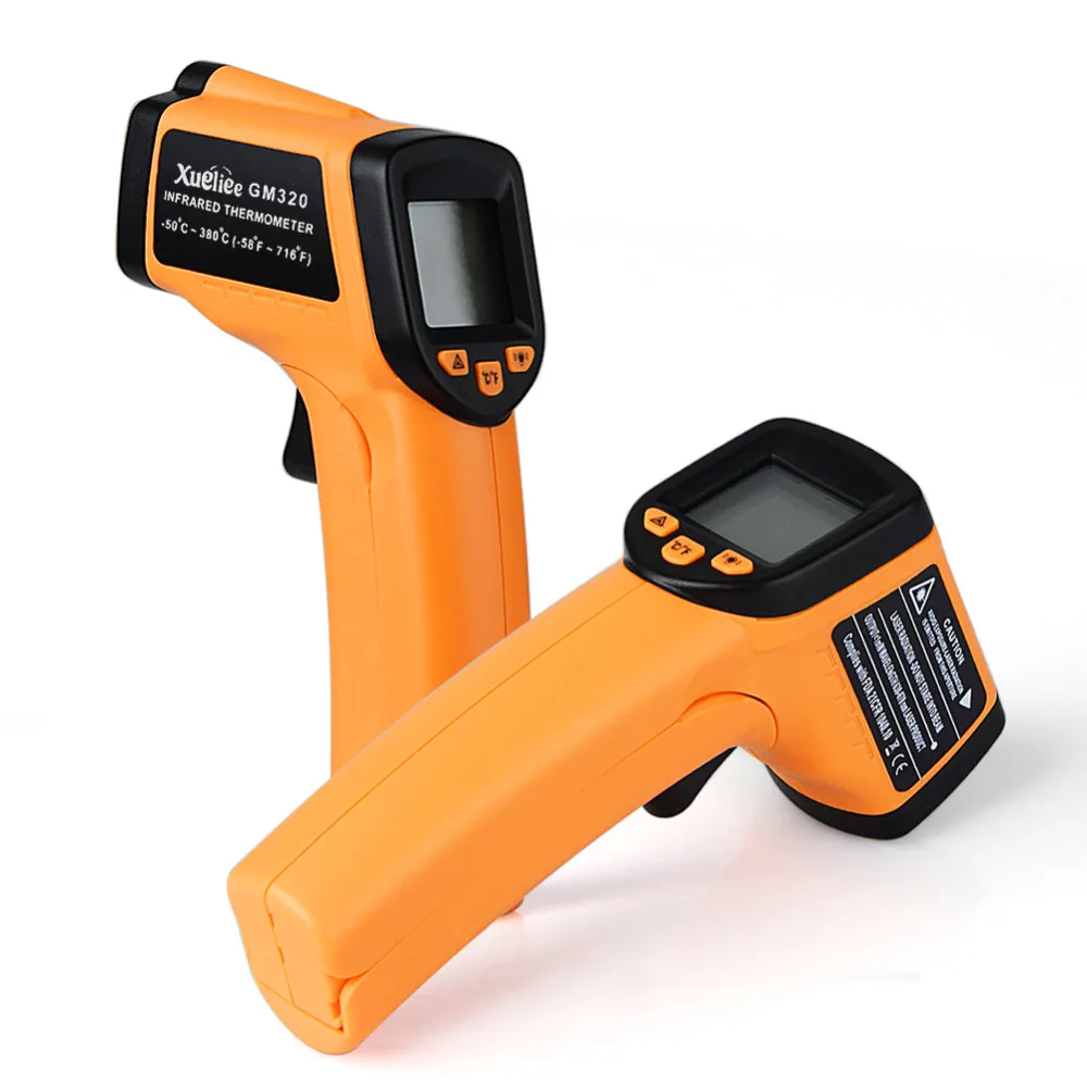 

SF784041Digital GM320 Infrared Thermometer NonContact Pyrometer IR Laser Point Gun With Backlight -50~380 Degree For Industial