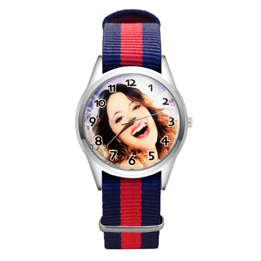 

Fashion Cartoon pretty violetta style Watches Women's Girls Students Boy's Children Nylon Strap Quartz Wrist Watch Clcok JC104