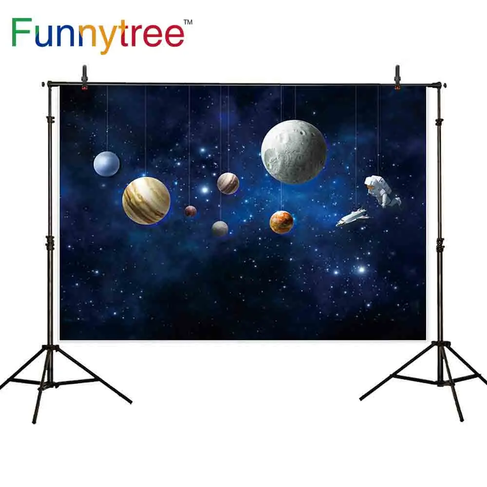 

Фотофон Funnytree с изображением планеты космонавта Вселенной для детей на день рождения Фотофон для фотосъемки