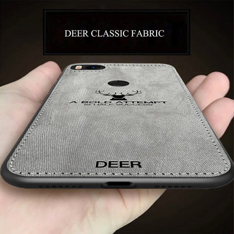 

for XiaoMi Mi Max 2 3 Pro Mix 2s 3 Case Cover for XiaoMi Mi A1 A2 5X 6X Mi 6 8 SE Mi8 Lite silicone edge deer fabric Case