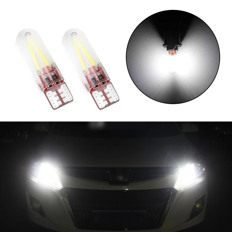 Комплект из 2 предметов новые W5W led T10 cob стекло автомобиля светильник со