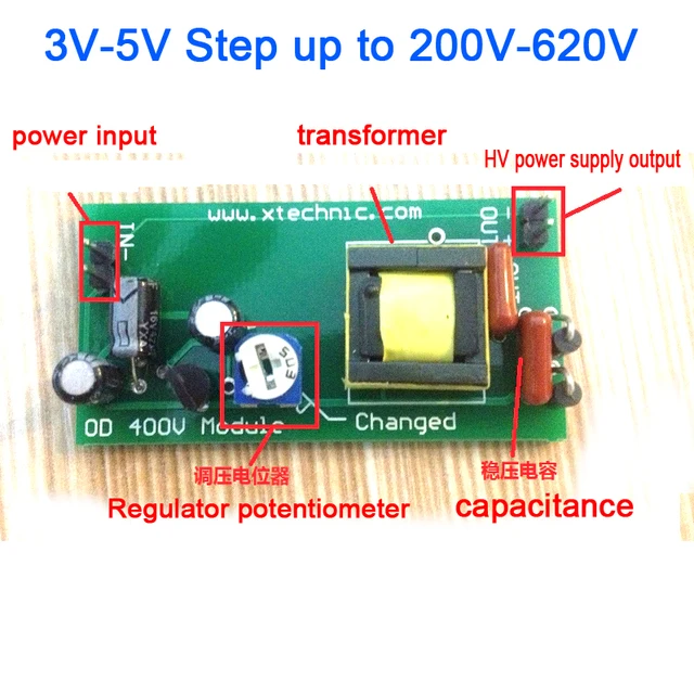 high voltage dc dc boost converter input 3v 5v step up to output