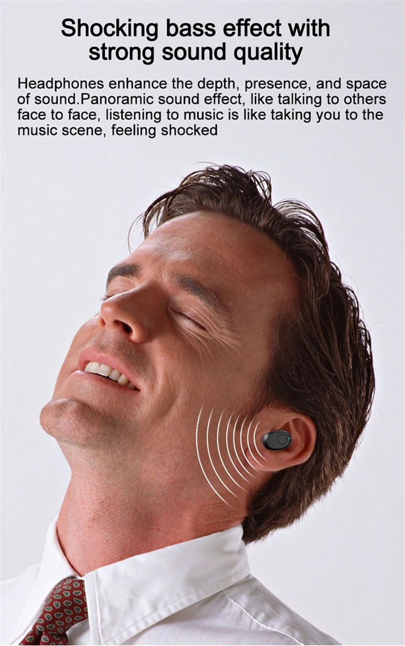 8D Stereo TWS 5.0 Bluetooth Earphone Wireless Earbuds IPX6 Waterproof Headset 2600mAh LED Smart Power Bank auriculares elari Ap2