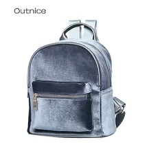 Hiver Collège Élégant Femmes Petit Mini Sac À Dos Jeunes Casual Voyage Sac de Velours En Peluche Sacs À Dos pour Teengers Filles Mochila