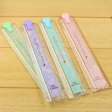 Aihao 30 см Естественная история складной пластиковый чертеж линейки шаблоны канцелярские принадлежности Школьные принадлежности подарок для детей