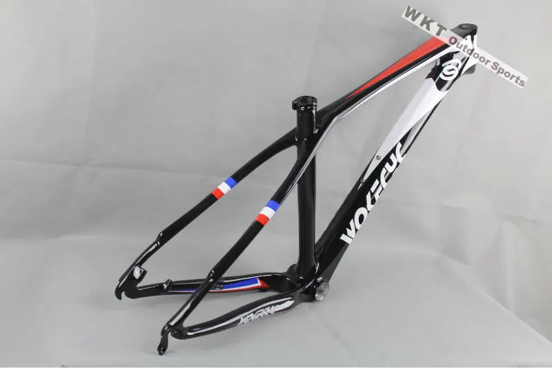 Best 2017 High Quality wokecyc black carbon mtb frame 26er 15.5 17 inch  mountain bike carbon frame ,Easy to install external cables 3