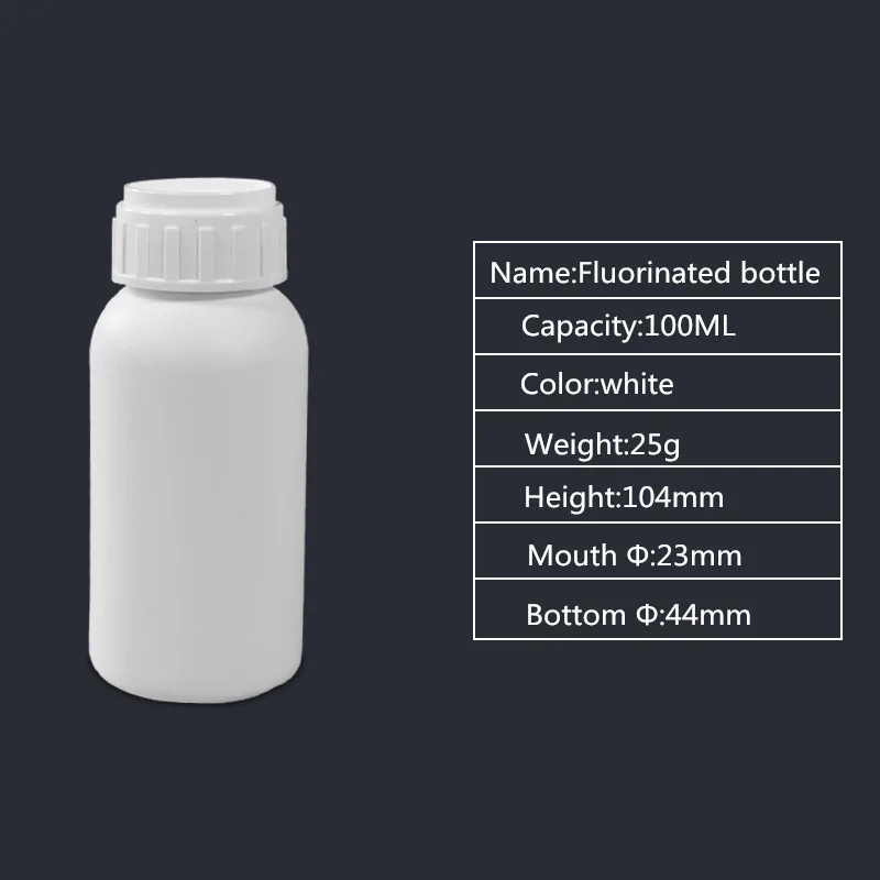 5 шт./лот 100 мл пустой пластиковый контейнер кисло-щелочестойкий Химический реагент бутылки с винтовой крышкой пищевой материал - Цвет: 100ML B style
