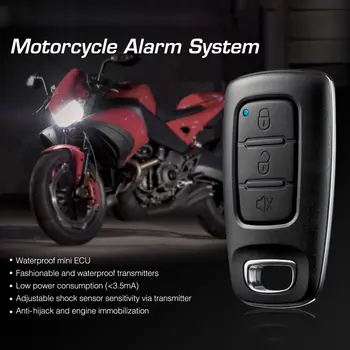 

Steelmate 886E Motorcycle Alarm System Water Resistant ECU Motorcycle Engine Immobilization with Transmitter for Motorcycle