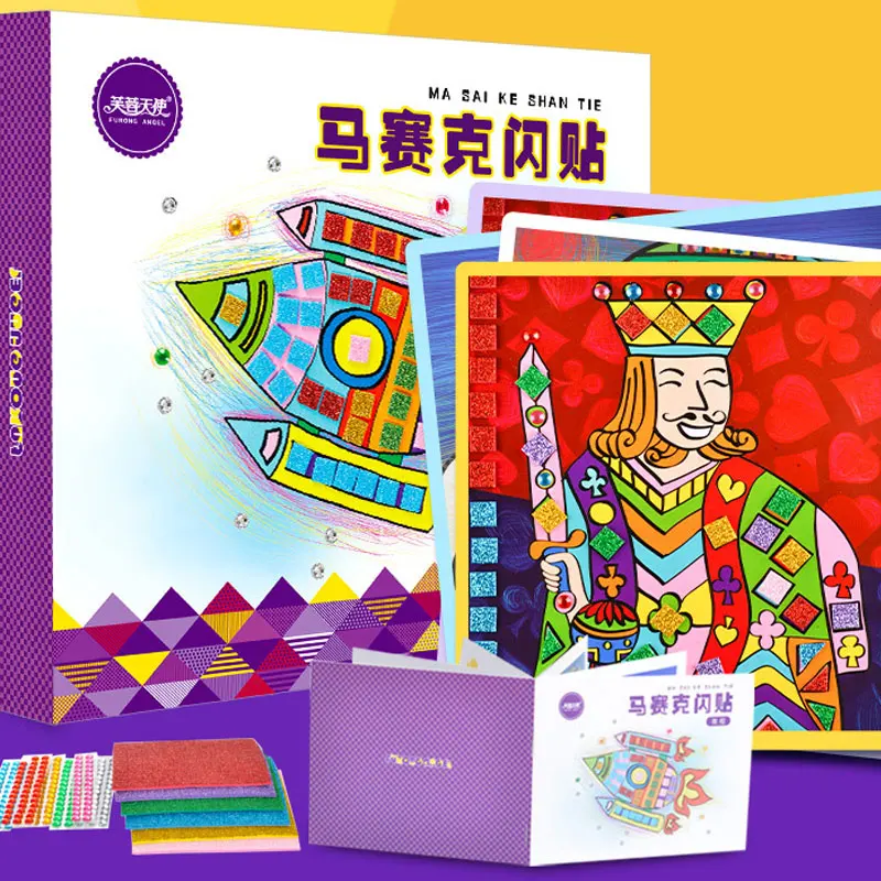 

Sparkling Mosaic Painting Drawing Toy Educational Toys For Children Creative Painting Kids Birthday Gift for Kids ME3144H