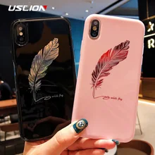 coque iphone xr plume miroir