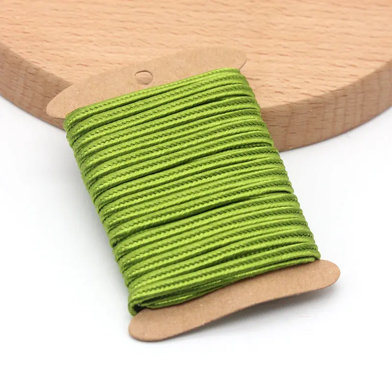 5 ярдов/рулон 3*1 мм многоцветный дополнительный хлопок резиновая веревка нейлоновые шнуры/шнур китайский узел шнур DIY браслет ювелирных изделий - Цвет: GF