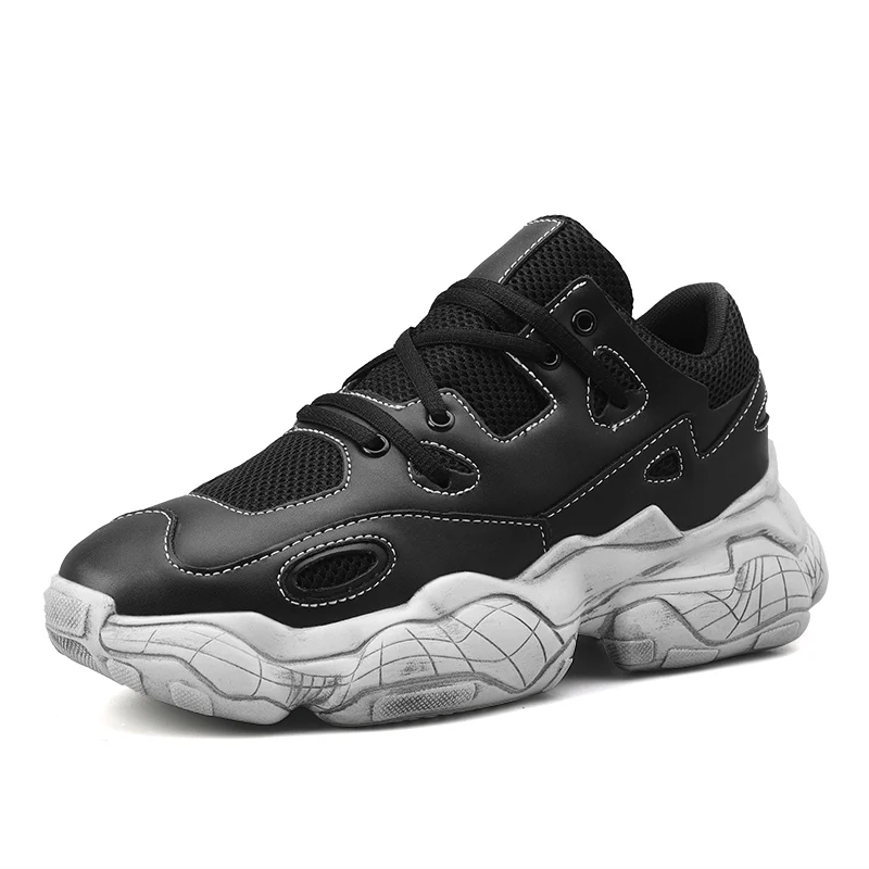 Billige QWEDF Männer turnschuhe marke Designer plattform Chunky turnschuhe männer sneakers lace up schuhe vulkanisierte schuhe tenis masculino G7 93