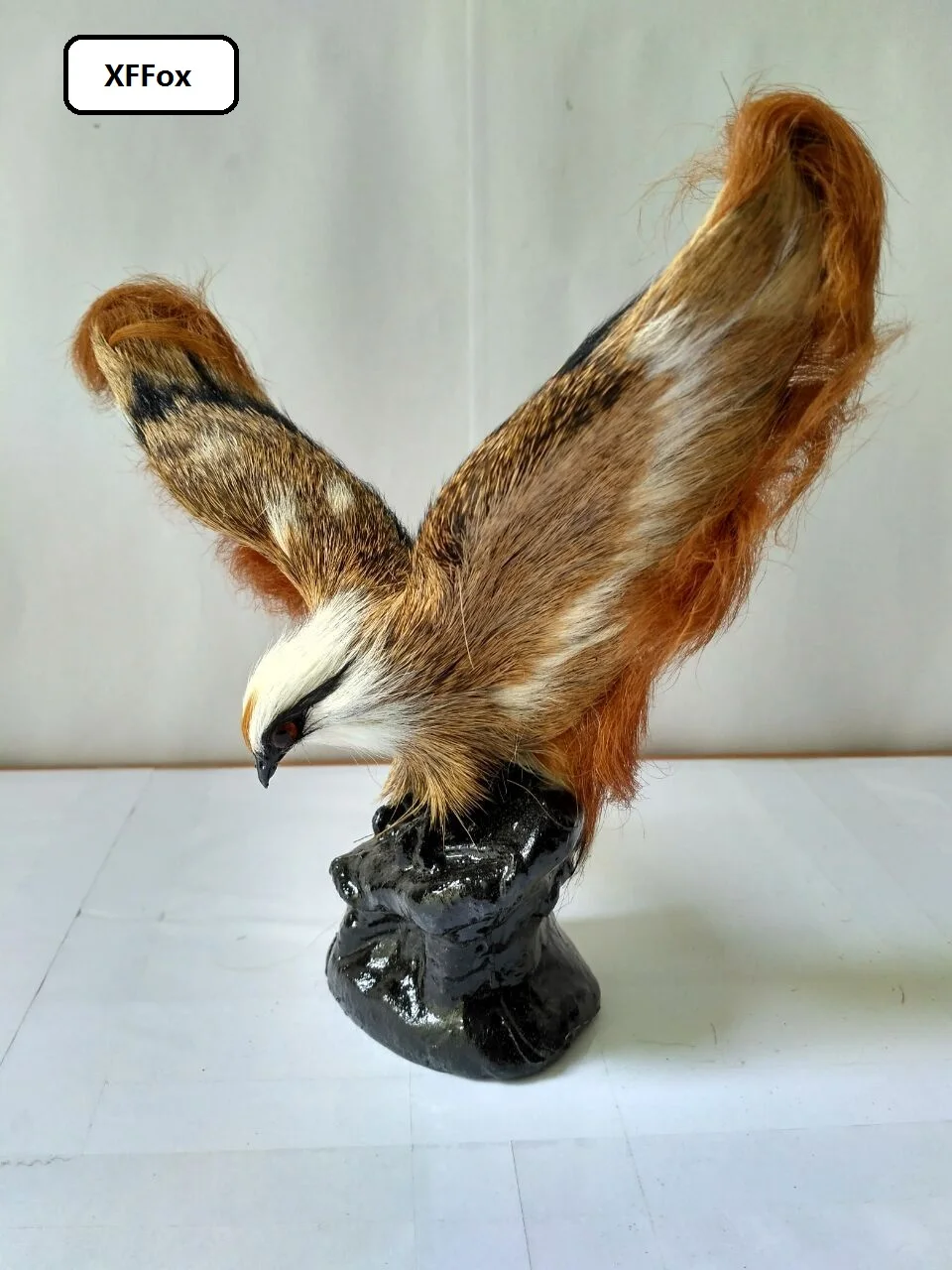 

Симпатичные реалистичные крылья Орел жесткая модель из пластика и меха игрушка "Орел" подарок около 20x19 см xf0365