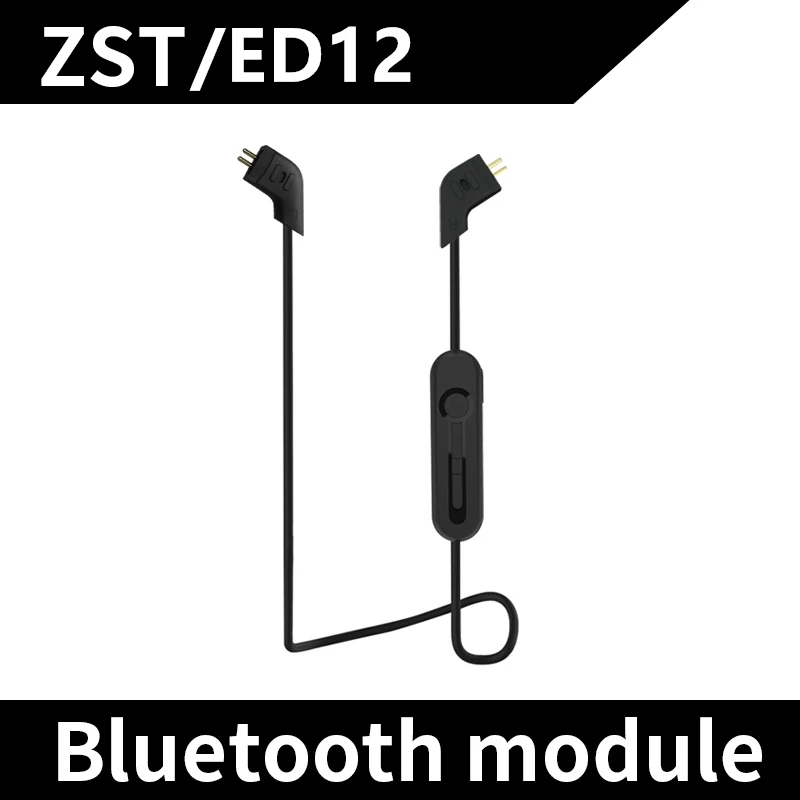 Плотным верхним ворсом KZ Беспроводной Bluetooth расширения модуля 0,75 мм 2 Pin съемный обновления кабель Применение для ZSR ZST ZS10 ZS6 ZSA AS10 BA10 AS06 лампа указателя V80 X6 - Цвет: B Type Cable