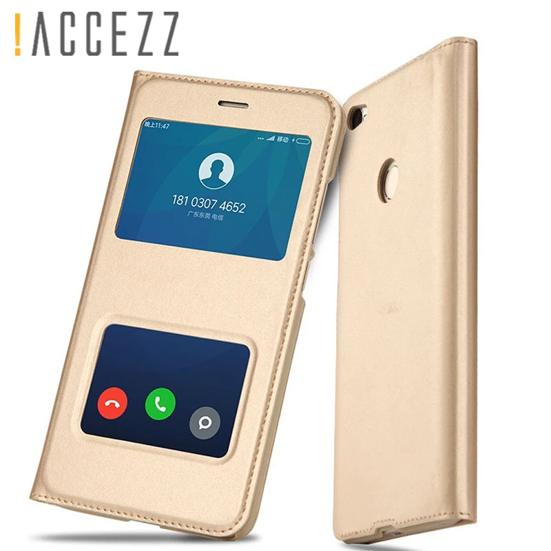 

!ACCEZZ Flip PU Leather Open View Smart Cases For Xiaomi Redmi 5 5A 5 Plus Shock-proof For Xiaomi Redmi 5 Plus 5 5A Cover Shell