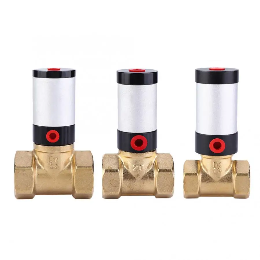Ball Valve Pneumatic Control Valve Brass Vacuum Valve PTFE Oil Seal 0~1.0Mpa Actuator Ball Valve