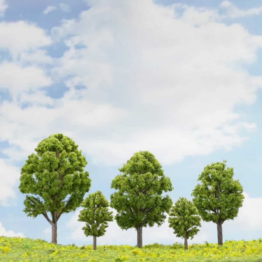 

200pcs/lot 6cm 1/150 2018 new N z scale miniature Architectural model green tree for ho train layout modelbouw scene