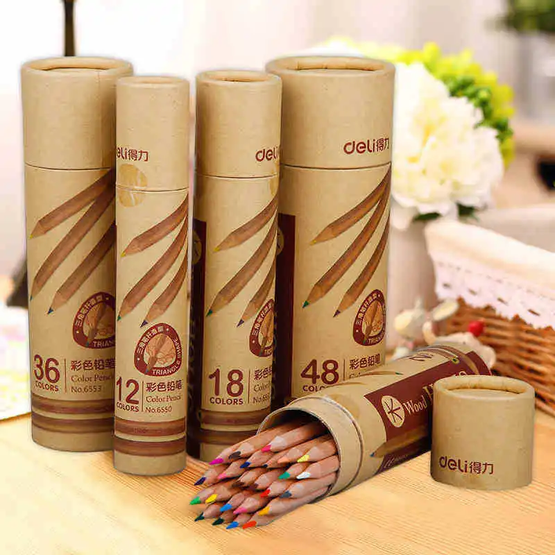 

12/18/24/36/48 Colors Pencil For Drawing Different Colores Pencil Set Crayon Stationery Office School Supplies Lapices