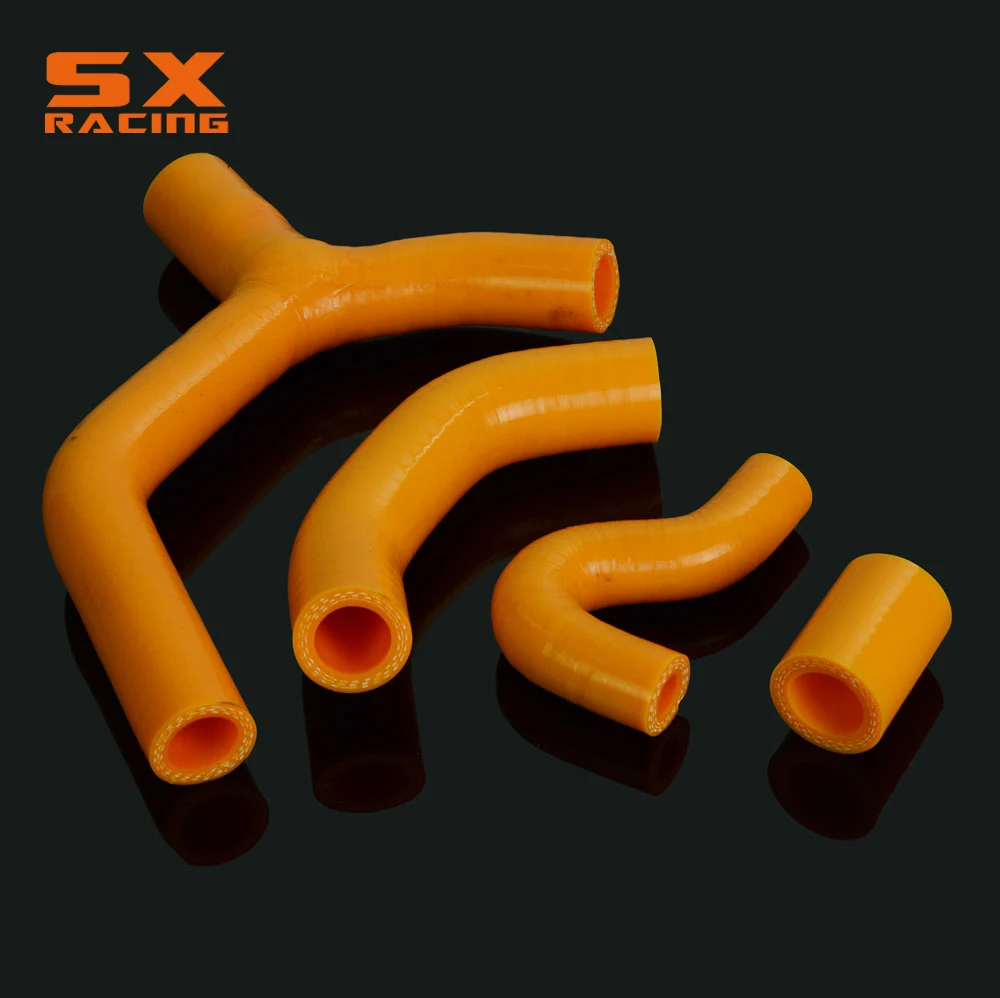 Мотоцикл оранжевый водопровод силиконовый радиатор Хладагент петель растяжимый шланг для KTM SX EXC EXCR XCW 450 2007 2008 2009 2010 2007-2010 Байк