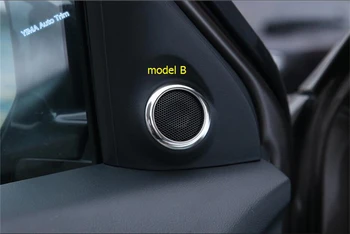 

Colorful For Mitsubishi Outlander 2015 2016 2017 New Style Pillar A Stereo Speaker Audio Sound Ring Frame Cover Trim 2 Pcs