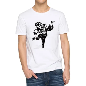 

Mens Gorilla with Electric Guitar T-Shirts Men Tee