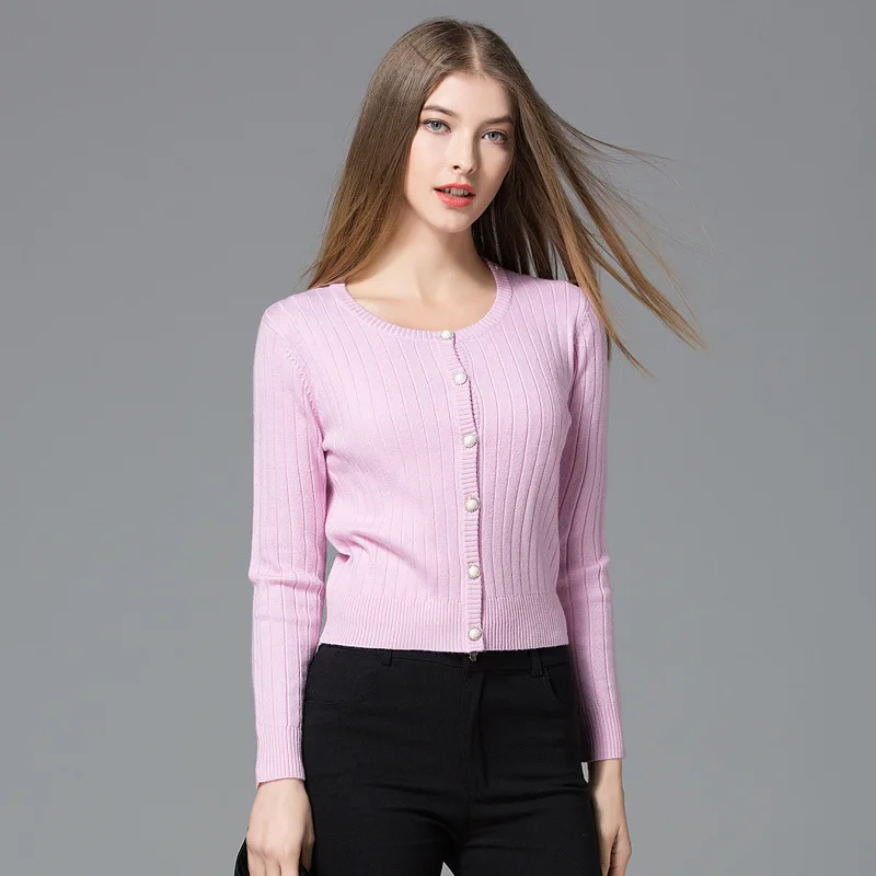

Knitted Cardigan Women 2018 New Autumn Long Sleeve Rabbit Hair Woman Sweater Tops Female Single Breasted Pull Femme