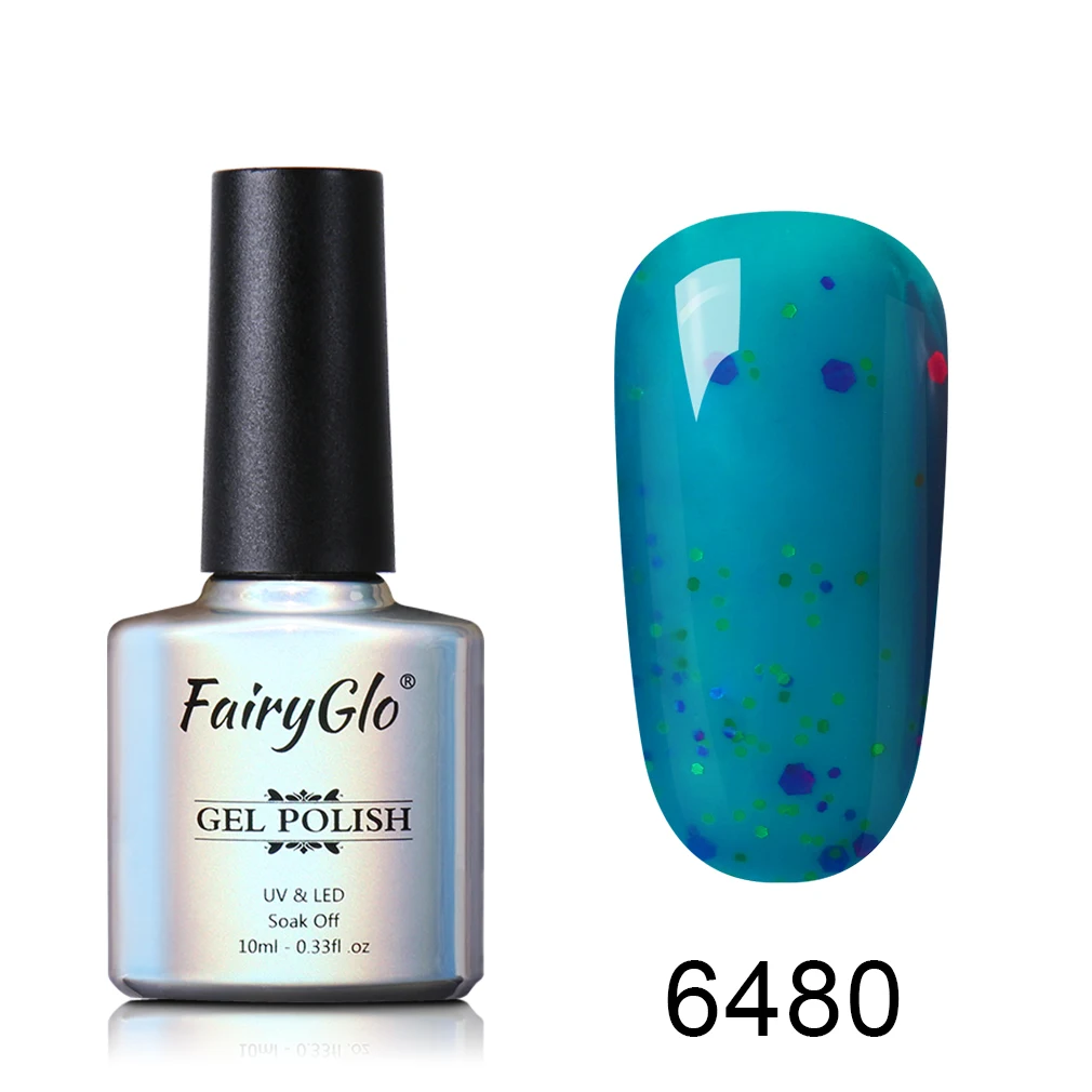6480 FairyGlo 10 мл сыр конфеты Гель-лак для ногтей замочить от УФ светодиодный Гель-лак длительный гель лак для ногтей нужно верхнее Базовое покрытие лак для ногтей - Цвет: 6480