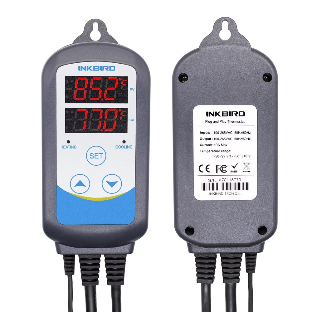 

12 Periods Timer Stage ITC-310T-B PLUG & PLAY 220V Digital Temperature Controller Thermostat Timer Heating LCD Temperature