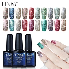 HNM 10 мл Звездный Bling лак для ногтей УФ замочить от блеск клей Лаки Hybird праймер эмаль Lucky лак Nagellak гель лак чернила