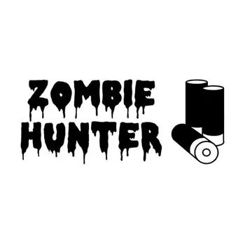 

15cm*6.3cm Creative Fashion Funny Hunter Zombie Bleeding Car Stickers C5-0172
