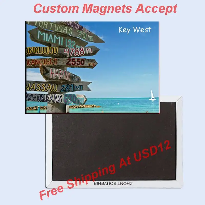 

Key West Travel USA Travel Magnets Gifts 78*54mm Unite States Souvenir Fridge Magnet 20016