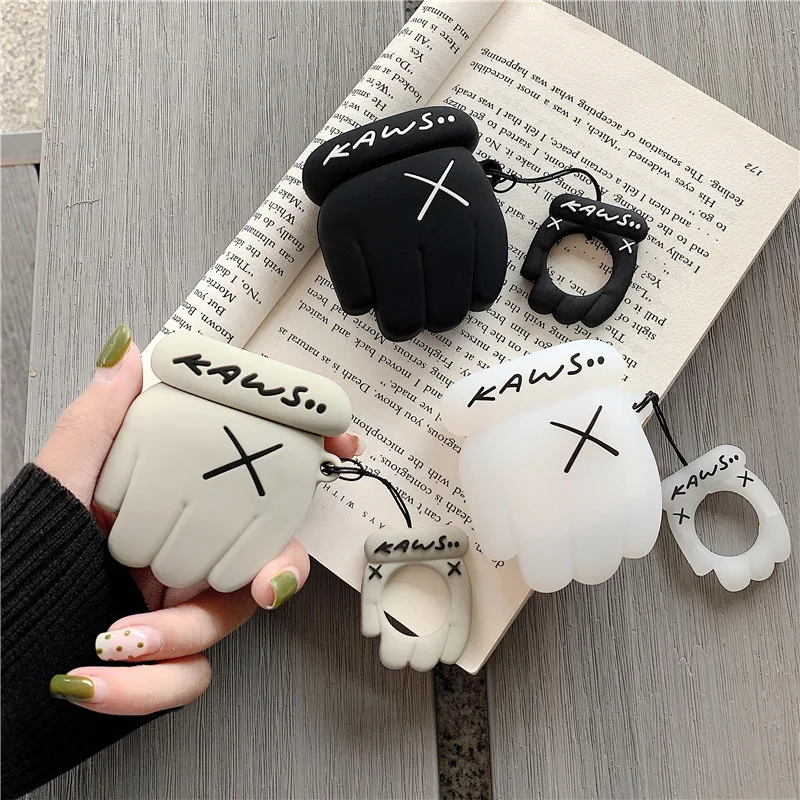 Чехол для Apple AirPods милый мультяшный силиконовый чехол Bluetooth наушников Airpods 1/2