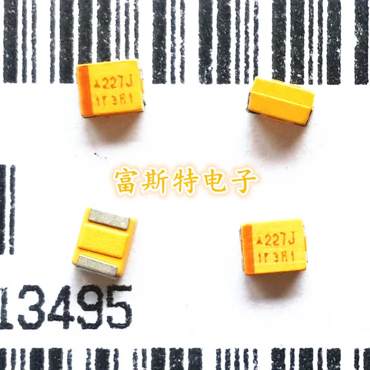 500 шт./лот SMD танталовые конденсаторы 227J 6V 6 3 V 220UF B Тип 3528/1210 полярность Танталовые