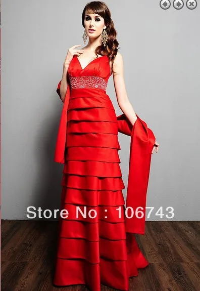 

free shipping Maxi dresses 2014 bride dress vestidos formales long red weddings plus size formal evening gown evening dresses