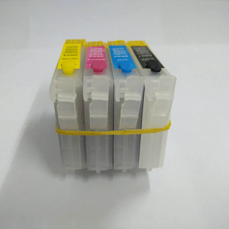 Vilaxh для epson t0601XL перезаправляемый картридж для epson t0601 t0602 t0603 t0604 CX3800 CX3810 CX4200 с автоматическим сбросом чип