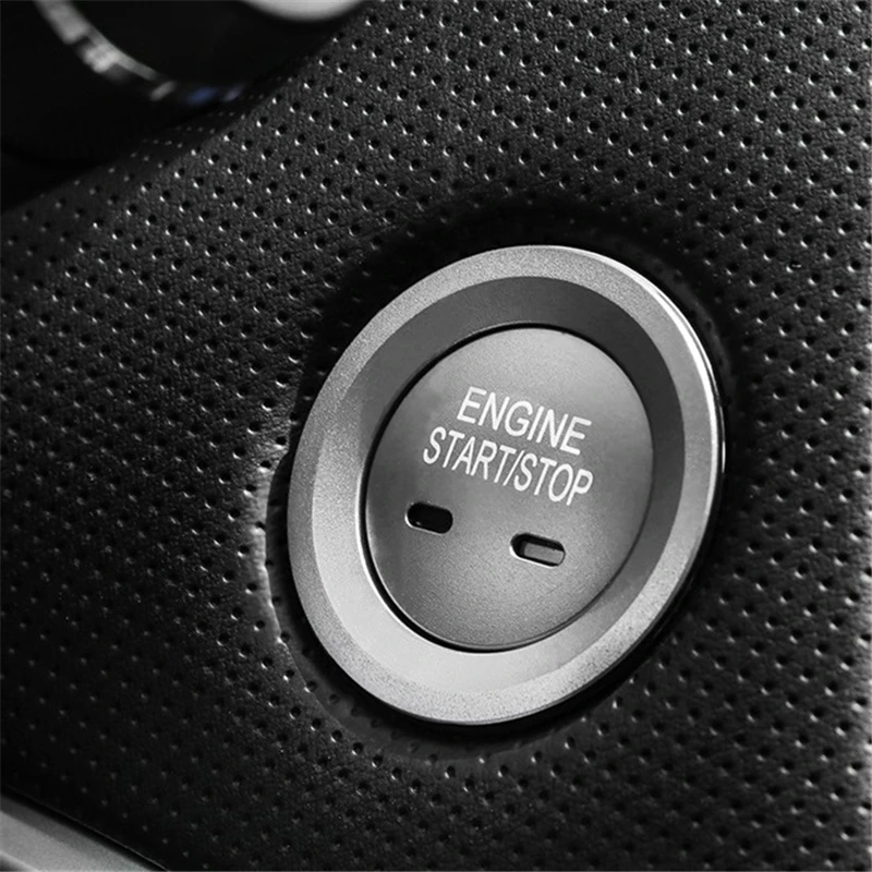 

Chromium Automovil Automobile Button Ignition Interior Fashion Protecter Modification Car Styling Bright 18 19 FOR Cadillac CT6