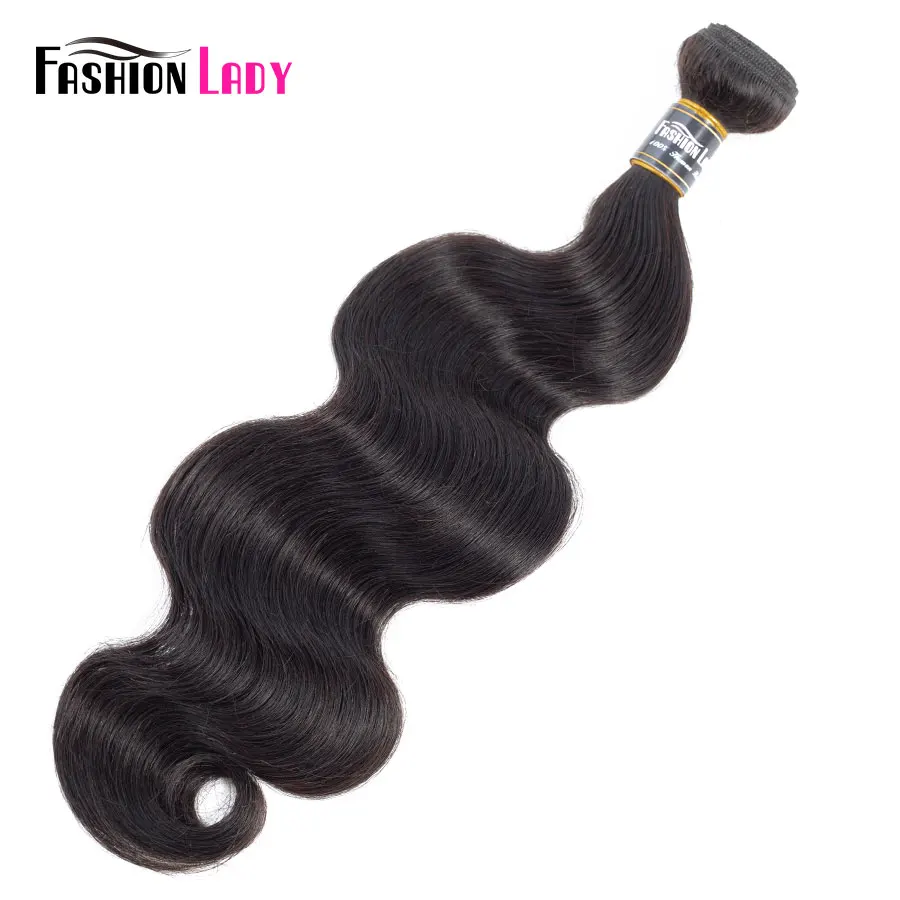 Fashion Lady Pre-Colored Malaysian Human Hair Extensions Body Wave Bundles Natural Color 1/3/4 Bundle Per Pack Non-remy Hair