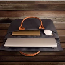 Кожаный портфель для ноутбука, мужская деловая сумка для ноутбука Macbook Air 13, сумка для ноутбука KUMON, чехол для ноутбука