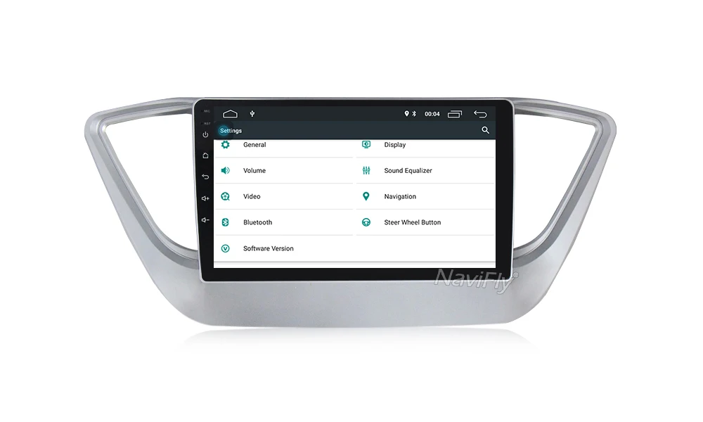 Top NaviFly Car Radio Multimedia no 2 din android Video Player Navigation GPS For Solaris 1 2 Hyundai Accent Verna Sedan 34