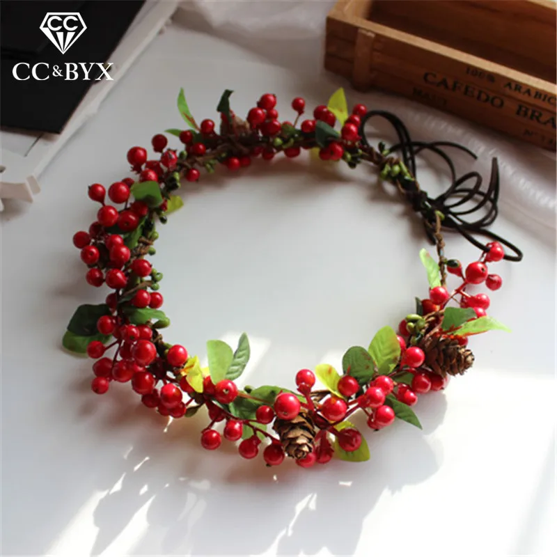 

CC Tiaras And Crowns Hairbands Forest Style Fruit Wedding Hair Accessories For Bridal Seaside Party Beach Fine Jewelry DIY mq022