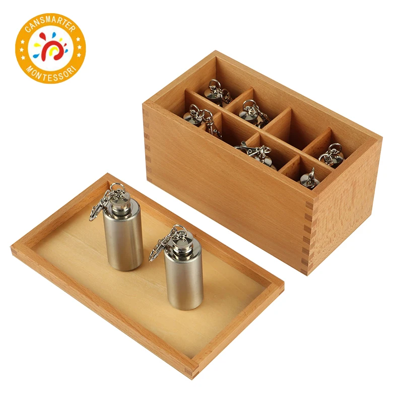 

Montessori Baby Toy Thermic Bottles Sensorial Early Childhood Education Preschool Kids Montessori Educational Wooden Toys SE026