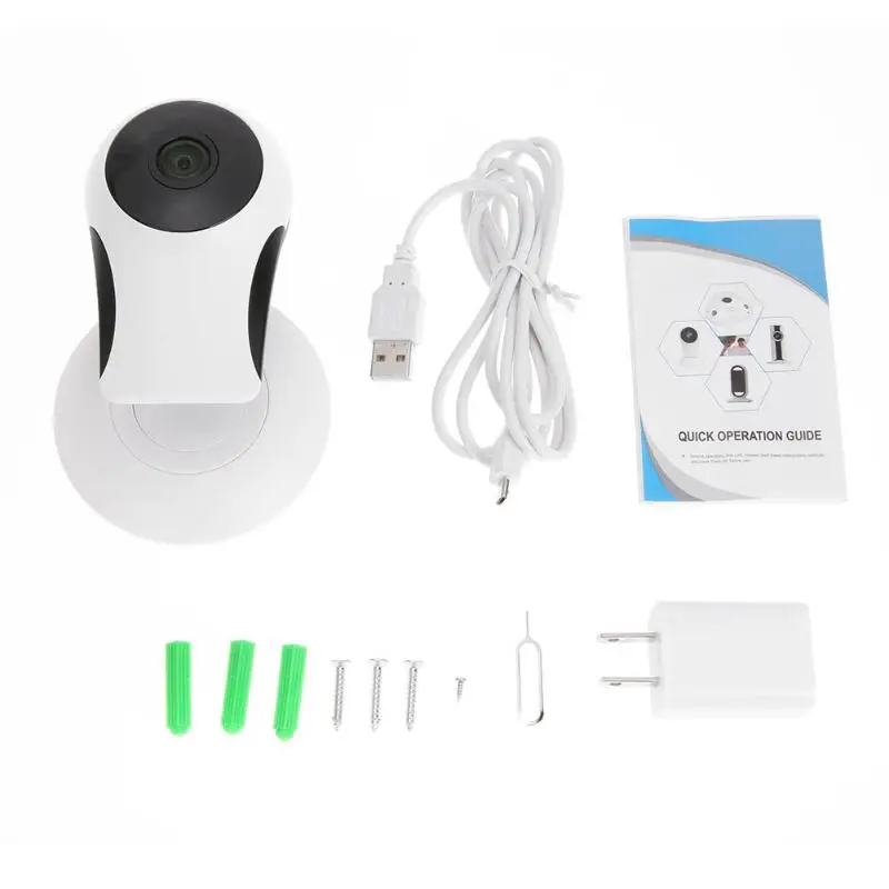 

Newest Wireless 180 Degree Horizontal Wi-Fi Panorama Webcam Home Security Camera Can Works Under Low Brightness and Code Stream