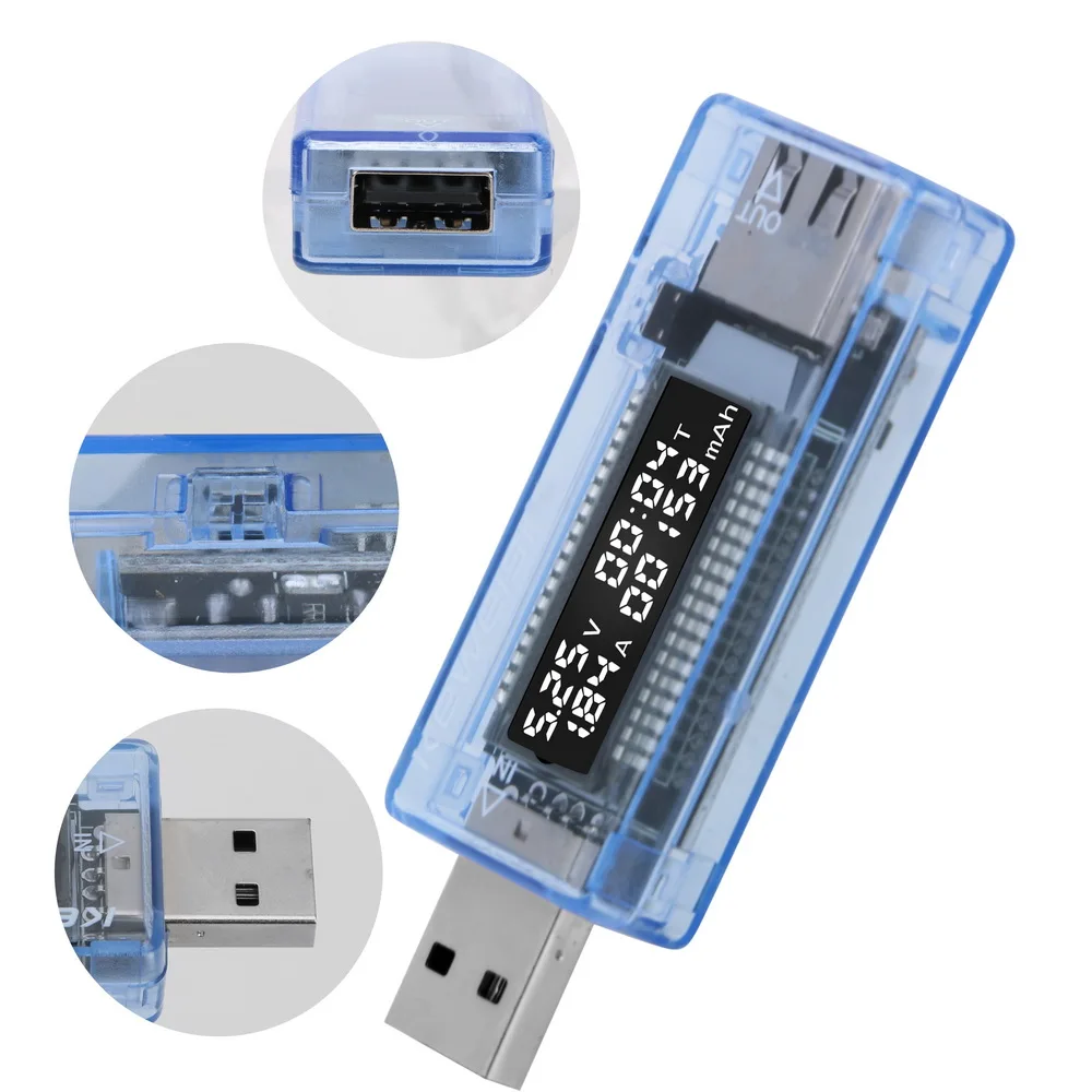 USB Батарея Ток Напряжение доктор Тестер Вольтметр зарядное устройство ёмкость Тестер Цифровой амперметр напряжения запасные аккумуляторы