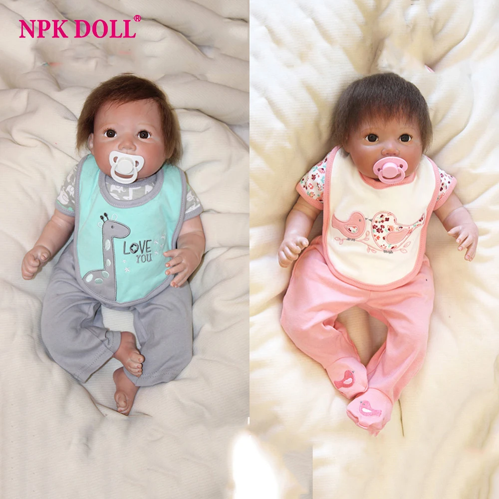 

50cm Doll Reborn Silicone Vinly Bebe Dolls Babies Girls Boys Doll Kids Gift Soft Body Birthday Gift